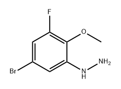 Hydrazine, (5-bromo-3-fluoro-2-methoxyphenyl)-|(5-溴-3-氟-2-甲氧苯基)肼