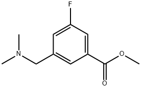 Benzoic acid, 3-[(dimethylamino)methyl]-5-fluoro-, methyl ester Structure