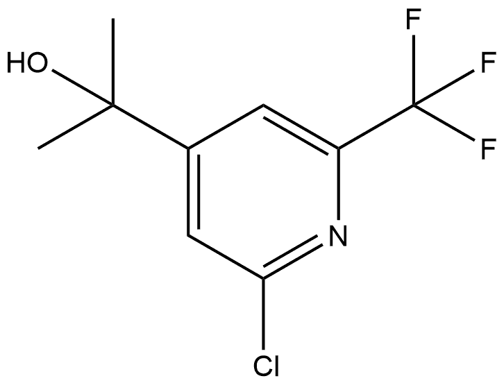 4-Pyridinemethanol, 2-chloro-α,α-dimethyl-6-(trifluoromethyl)- Structure