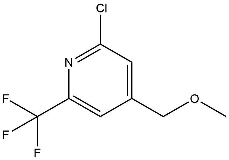 Pyridine, 2-chloro-4-(methoxymethyl)-6-(trifluoromethyl)- Struktur