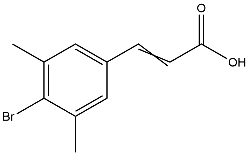 3-(4-Bromo-3,5-dimethylphenyl)-2-propenoic acid Structure