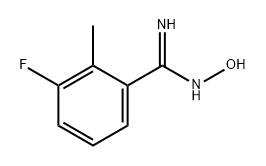 Benzenecarboximidamide, 3-fluoro-N-hydroxy-2-methyl- 结构式