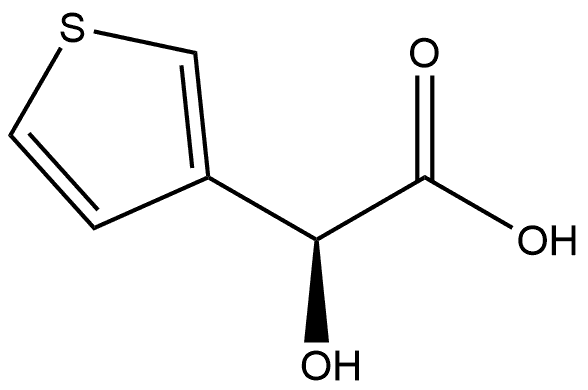 3-Thiopheneacetic acid, α-hydroxy-, (αS)- Struktur