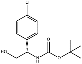 (S)-tert-Butyl (1-(4-chlorophenyl)-2-hydroxyethyl)carbamate Structure