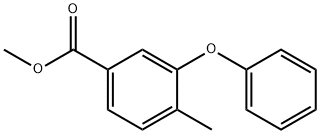 Benzoic acid, 4-methyl-3-phenoxy-, methyl ester,137960-09-9,结构式