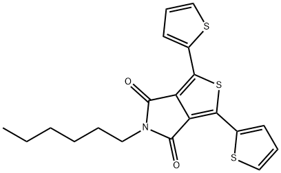 5-己基-1,3-二(噻吩-2-基)-4H-噻吩并[3,4-C]吡咯-4,6(5H)-二酮 结构式