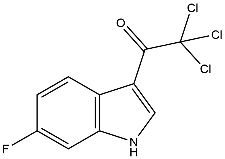 2,2,2-Trichloro-1-(6-fluoro-3-indolyl)ethanone Structure