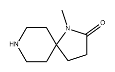 1-甲基-1,8-二氮杂螺环[4.5]癸烷-2-酮 结构式
