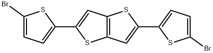 2,5-双(5-溴噻吩-2-基)噻吩并[3,2-B]噻吩, 1380426-05-0, 结构式