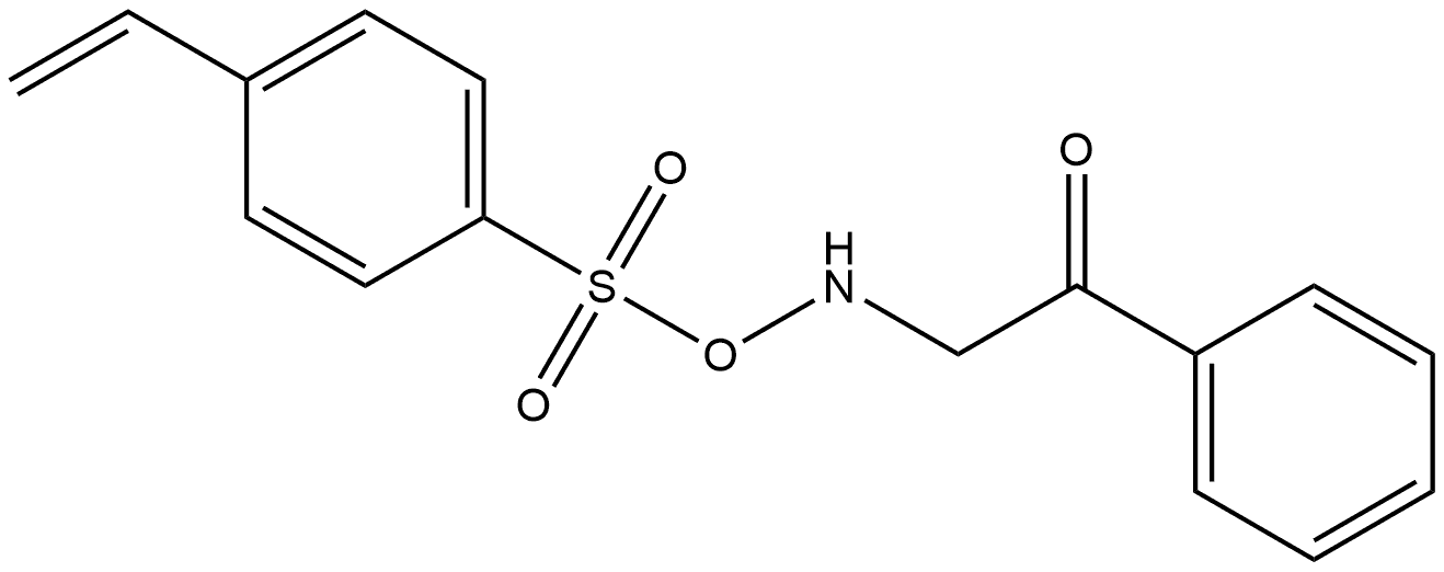 Benzenesulfonic acid, 4-ethenyl-, benzoylmethylazanyl ester,138046-26-1,结构式