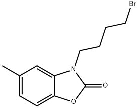 3-(4-bromobutyl)-5-methylbenzo[d]oxazol-2(3H)-one,1380498-74-7,结构式