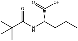 Norvaline, N-(2,2-dimethyl-1-oxopropyl)- Structure