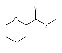 2-Morpholinecarboxamide, N,2-dimethyl- Structure