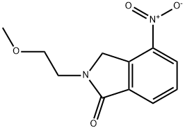 1H-Isoindol-1-one, 2,3-dihydro-2-(2-methoxyethyl)-4-nitro- 化学構造式