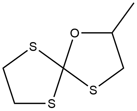 1-Oxa-4,6,9-trithiaspiro[4.4]nonane, 2-methyl-, (-)-