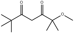 2-甲氧基-2,6,6-三甲基庚烷-3,5-二酮, 138201-84-0, 结构式