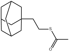 Ethanethioic acid, S-(2-tricyclo[3.3.1.13,7]dec-1-ylethyl) ester Structure