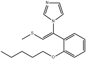 1H-Imidazole, 1-[2-(methylthio)-1-[2-(pentyloxy)phenyl]ethenyl]-, (Z)- (9CI) Struktur