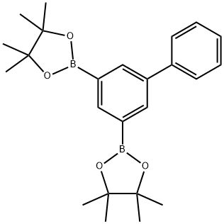 1,3,2-Dioxaborolane, 2,2'-[1,1'-biphenyl]-3,5-diylbis[4,4,5,5-tetramethyl- 化学構造式