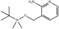 2-Pyridinamine, 3-[[[(1,1-dimethylethyl)dimethylsilyl]oxy]methyl]- 化学構造式