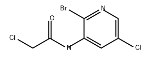 Acetamide, N-(2-bromo-5-chloro-3-pyridinyl)-2-chloro- 结构式