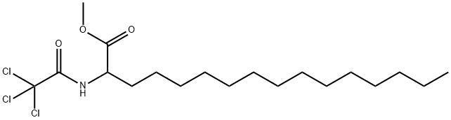 Hexadecanoic acid, 2-[(2,2,2-trichloroacetyl)amino]-, methyl ester Struktur