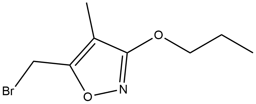 Isoxazole, 5-(bromomethyl)-4-methyl-3-propoxy,1382866-98-9,结构式