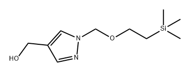 1H-Pyrazole-4-methanol, 1-[[2-(trimethylsilyl)ethoxy]methyl]- Struktur