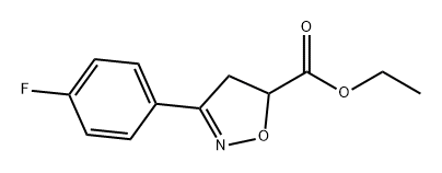 5-Isoxazolecarboxylic acid, 3-(4-fluorophenyl)-4,5-dihydro-, ethyl ester