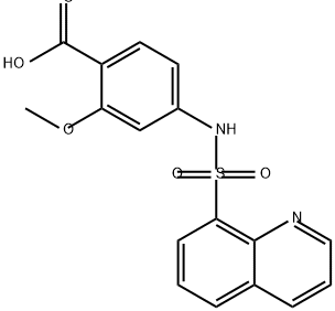 Benzoic acid, 2-methoxy-4-[(8-quinolinylsulfonyl)amino]-|