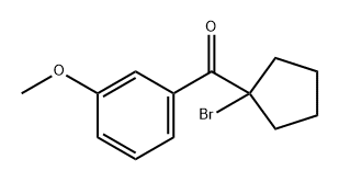 Methanone, (1-bromocyclopentyl)(3-methoxyphenyl)- Structure