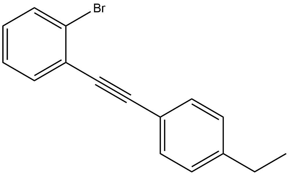 1-Bromo-2-[2-(4-ethylphenyl)ethynyl]benzene Structure