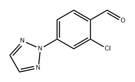 Benzaldehyde, 2-chloro-4-(2H-1,2,3-triazol-2-yl)- 化学構造式