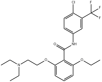 1383934-26-6 N-[4-Chloro-3-(trifluoromethyl)phenyl]-2-[2-(diethylamino)ethoxy]-6-ethoxybenzamide