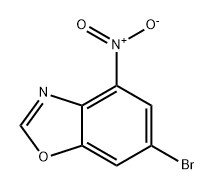 Benzoxazole, 6-bromo-4-nitro- Struktur
