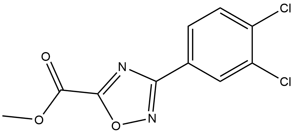 Methyl 3-(3,4-Dichlorophenyl)-1,2,4-oxadiazole-5-carboxylate Structure