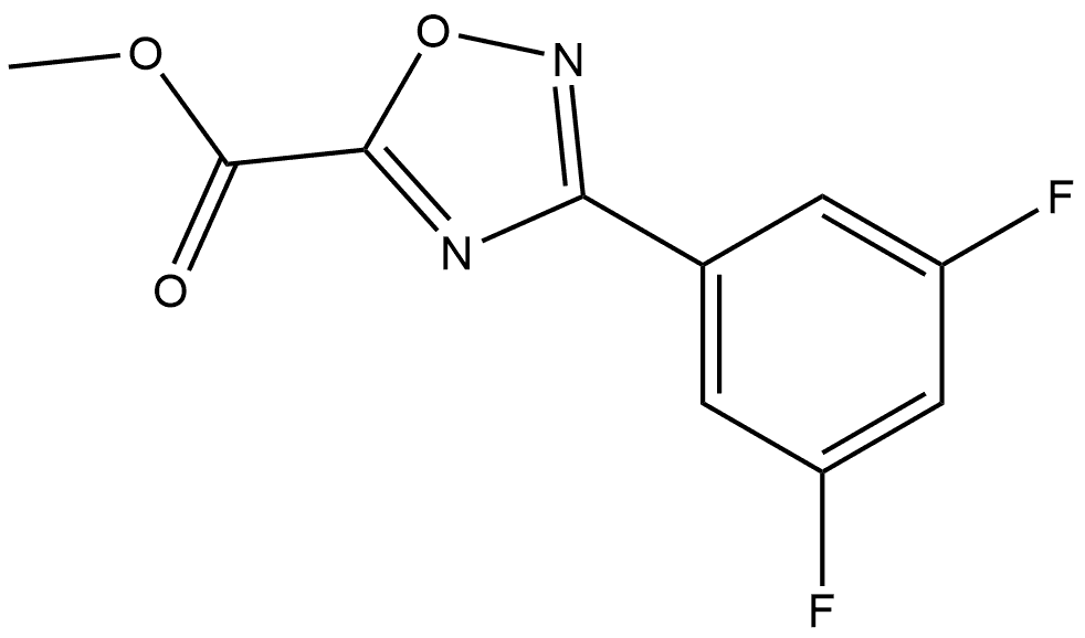 Methyl 3-(3,5-Difluorophenyl)-1,2,4-oxadiazole-5-carboxylate Structure