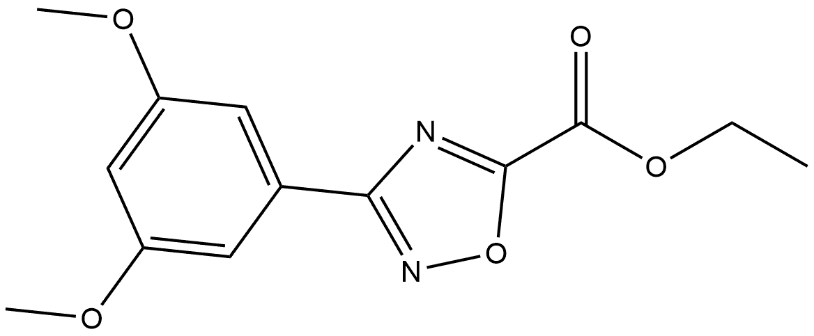 Ethyl 3-(3,5-Dimethoxyphenyl)-1,2,4-oxadiazole-5-carboxylate Structure