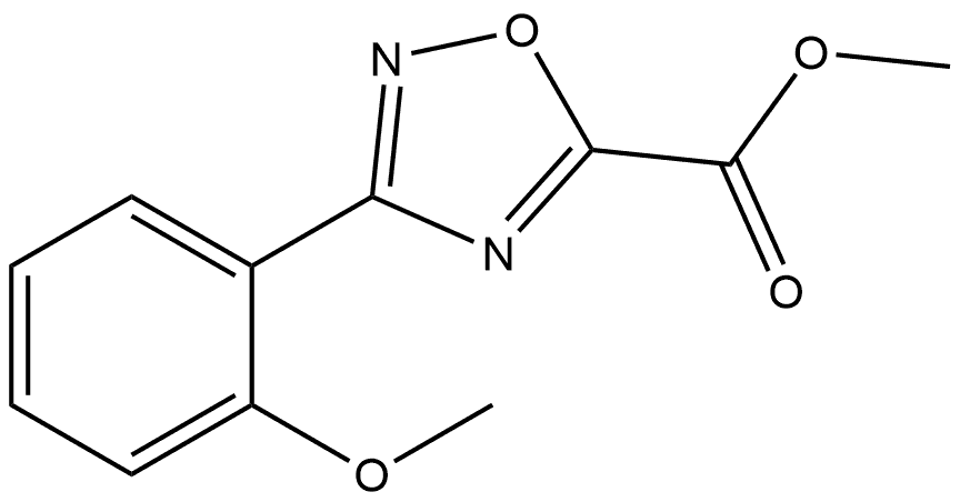 Methyl 3-(2-Methoxyphenyl)-1,2,4-oxadiazole-5-carboxylate Structure