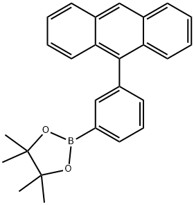 1,3,2-Dioxaborolane, 2-[3-(9-anthracenyl)phenyl]-4,4,5,5-tetramethyl- Structure