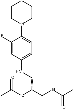 Acetamide, N-[(2R)-2-(acetyloxy)-3-[[3-fluoro-4-(4-morpholinyl)phenyl]amino]propyl]-|利奈唑胺杂质159