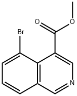 4-Isoquinolinecarboxylic acid, 5-bromo-, methyl ester Struktur