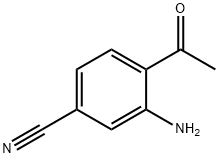 Benzonitrile, 4-acetyl-3-amino- Structure