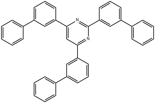 PYRIMIDINE, 2,4,6-TRIS([1,1'-BIPHENYL]-3-YL)-,1384480-15-2,结构式