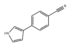 Benzonitrile, 4-(1H-pyrrol-3-yl)- 结构式