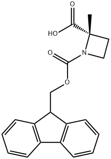 FMOC-2-METHYLAZETIDINE-2-羧酸,1384745-40-7,结构式
