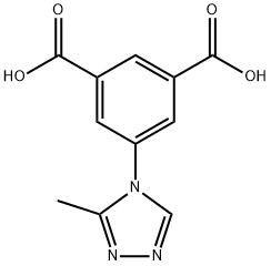 1,3-Benzenedicarboxylic acid, 5-(3-methyl-4H-1,2,4-triazol-4-yl)- Structure