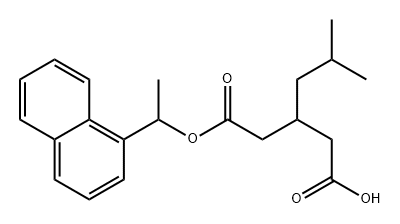 Pentanedioic acid, 3-(2-methylpropyl)-, 1-[1-(1-naphthalenyl)ethyl] ester
