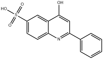 4-Hydroxy-2-phenylquinoline-6-sulfonic acid 化学構造式