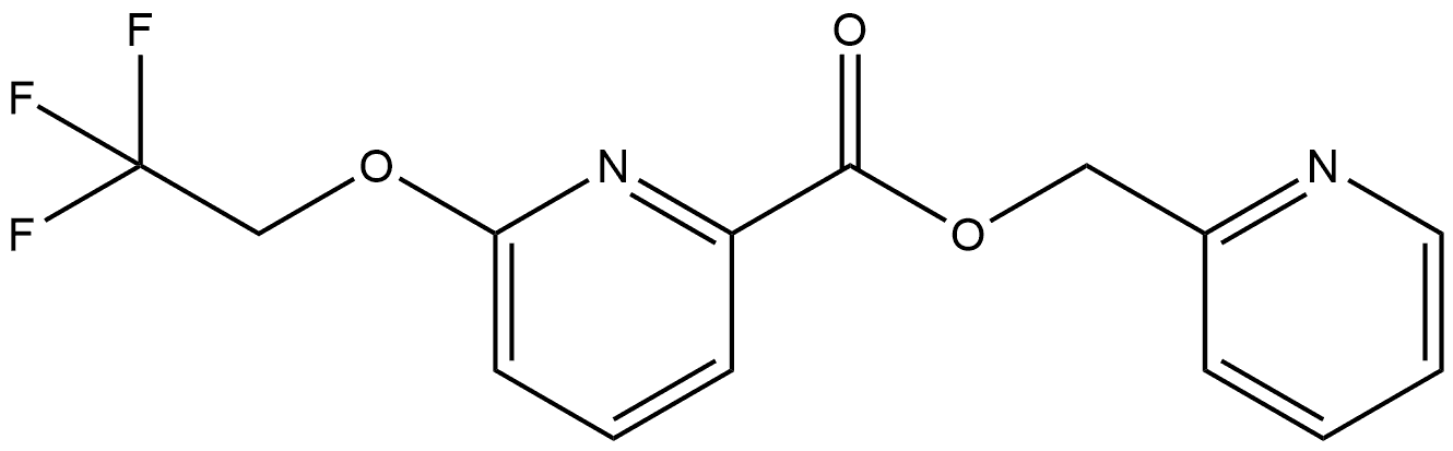 2-Pyridinylmethyl 6-(2,2,2-trifluoroethoxy)-2-pyridinecarboxylate|